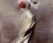 乔瓦尼 波尔蒂尼 : Portrait of the Countess Zichy